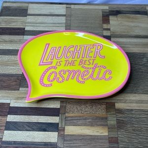 🌻Benefit San Francisco Cosmetics Trinket Dish “Laughter Is The Best Makeup”